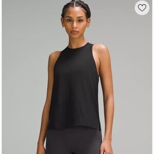 Lululemon Size 0 Ultralight Hip Length Lightweight Tank Top Shirt Tee BLK Black